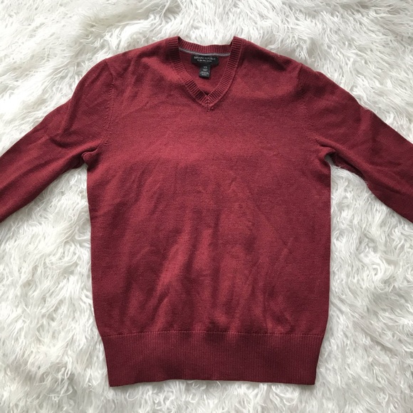 Banana Republic Other - BANANA REPUBLIC RUST MERINO WOOL V-NECK SWEATER